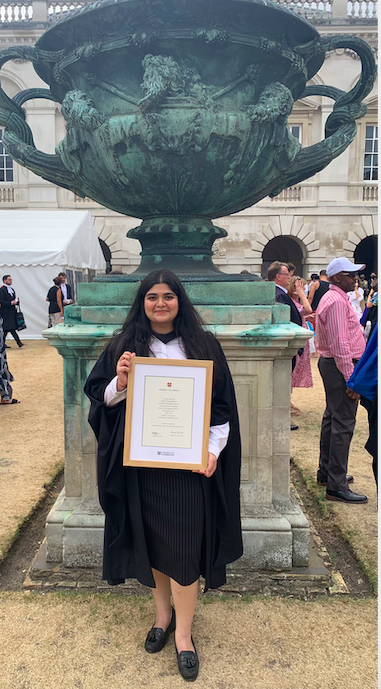 Kavya Lalchandani completed her undergraduate degree in law from NLU Odisha in 2021, and enrolled for the MCL at the University of Cambridge that very year.