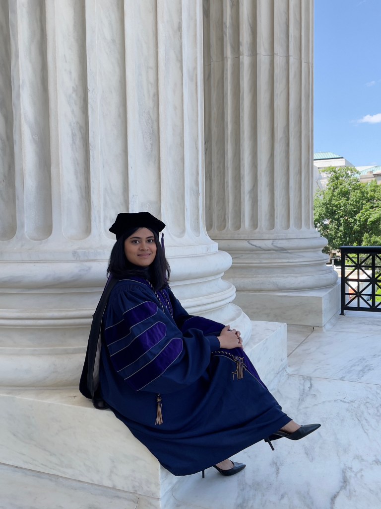 This year Simhanjana G Sumathi graduated with an LLM in National Security Laws and a Certificate in International Human Rights Law from Georgetown University Law Centre. In this FPA, she shares her reasons for choosing such a specialised LLM, her internship experiences as a law student at the Dr. Ambedkar Law University School Of Excellence In Law, the GULC experience itself, and a whole lot more